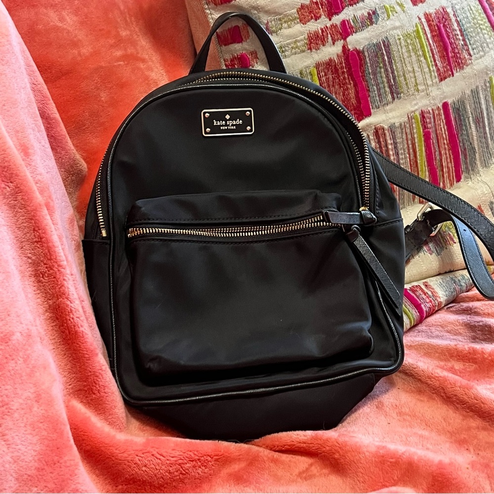 Kate Spade Wilson Road Small Bradley Backpack Black Nylon